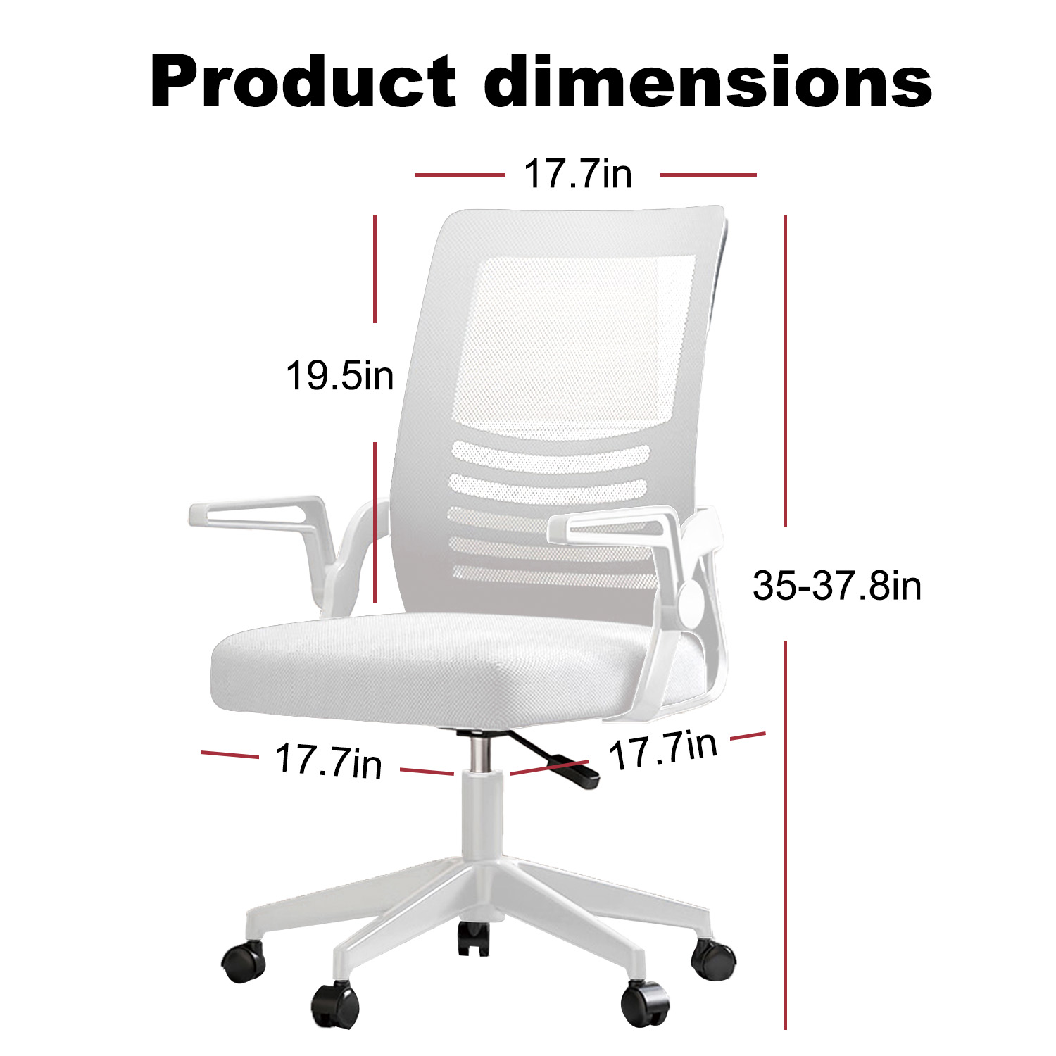 オフィスチェア デスクチェア パソコンチェア 椅子 肘つき 通気性 メッシュ腰サポートバー 人間工学 無段階昇降 360度回転 コンパクトクッション性