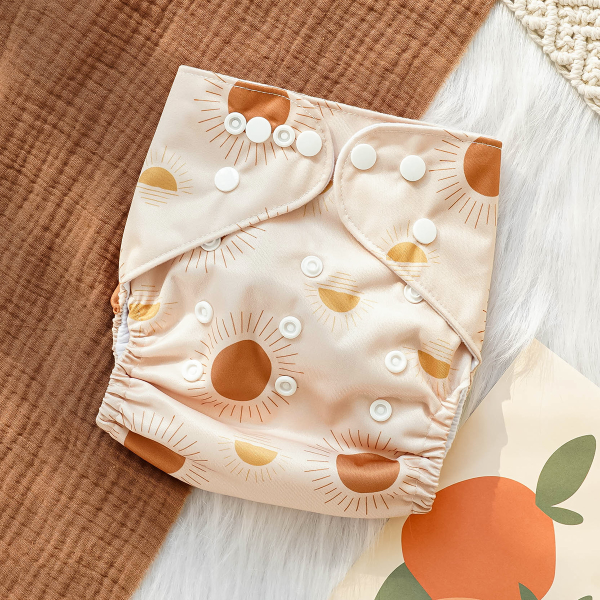 1 шт., водонепроницаемые регулируемые экологически чистые детские подгузники из 100% полиэстера