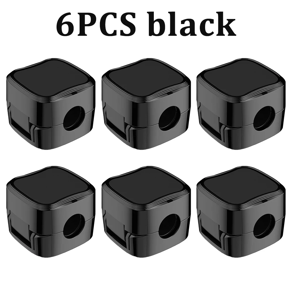 6PCS Magnetische Kabel Clips Kabel Glatte Einstellbare Kabel Halter Unter Schreibtisch Kabel Management Draht Keeper Kabel Organizer Halter