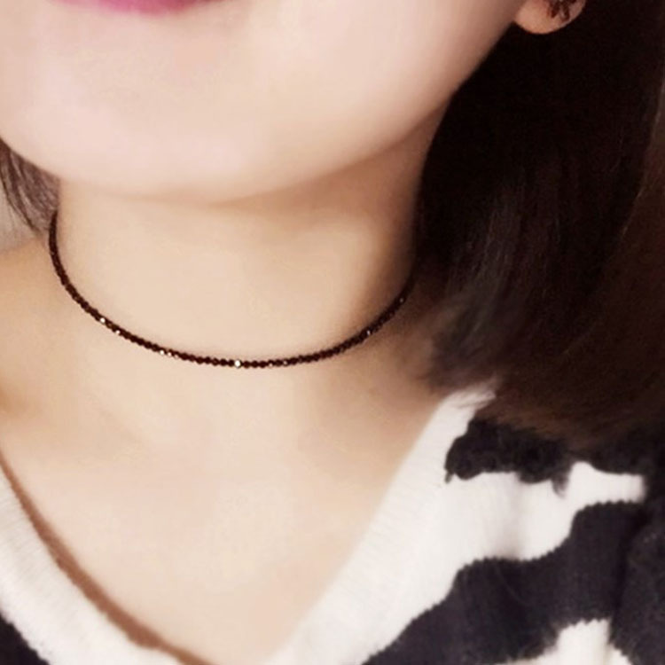 Mode Marke Einfache Schwarze Perlen Kurze Halskette Femme Damen Halsband Für Frauen Partei Schmuck