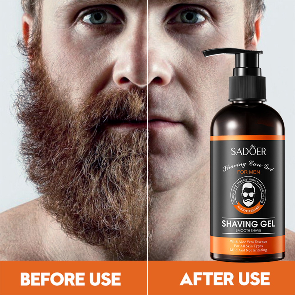 Scheergelschuim Zachte hydraterende scheercrème voor verfrissende reiniging Verzachtende baardschuim Scheergel voor mannen
