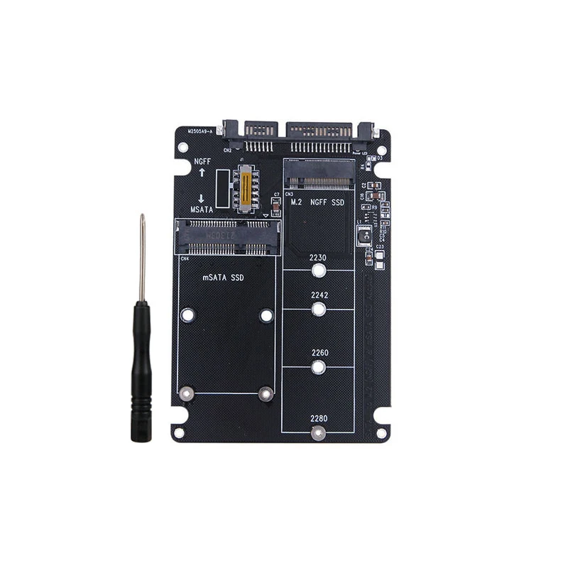M2 SSD Case mSATA to USB Adapter mSATA Enclosure M.2 NGFF mSATA SSD to SATA 3.0 2.5 Адаптер Riser Board M.2 Box Кабель для ноутбука