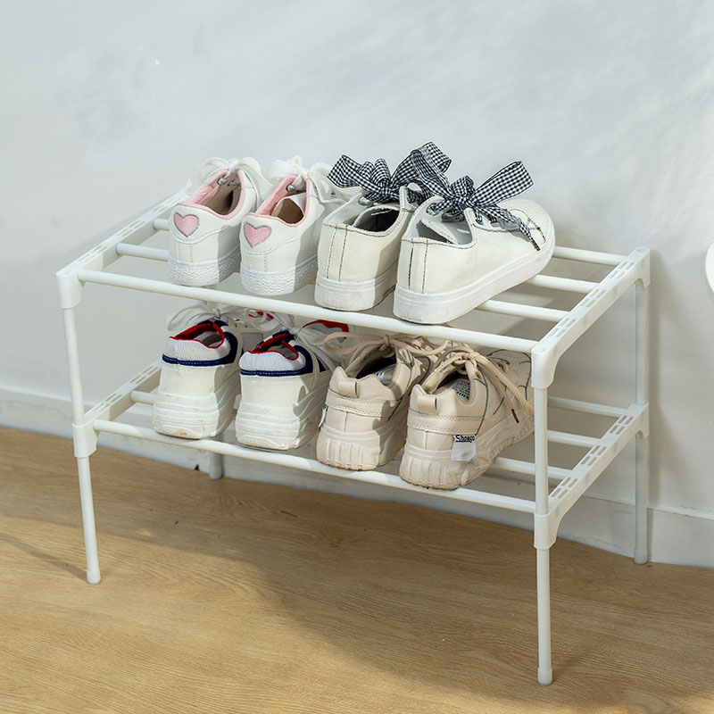 Dustproof Household Shoe Cabinet, Espessado e Durável, Sala Chinelos e Botas Rack de Armazenamento, Montagem Simples, 2 Camadas
