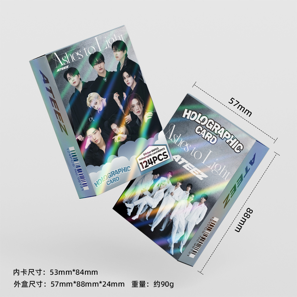 55 Cái/bộ Kpop ATEEZ Lomo Thẻ Chất Lượng Cao HD Photocard Album Mới Thẻ Bằng Không: sốt Phần 3 Dành Cho Người Hâm Mộ Bộ Sưu Tập POSTER Quạt Tặng