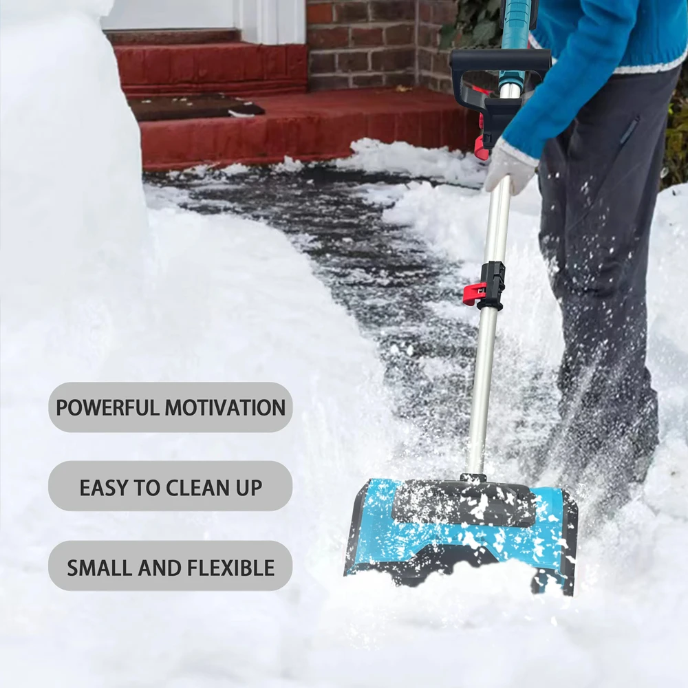 새로운 겨울 무선 전기 Snowplow 리튬 전기 눈 스위퍼 Makita 배터리 용 무선 눈 삽 안뜰 거리