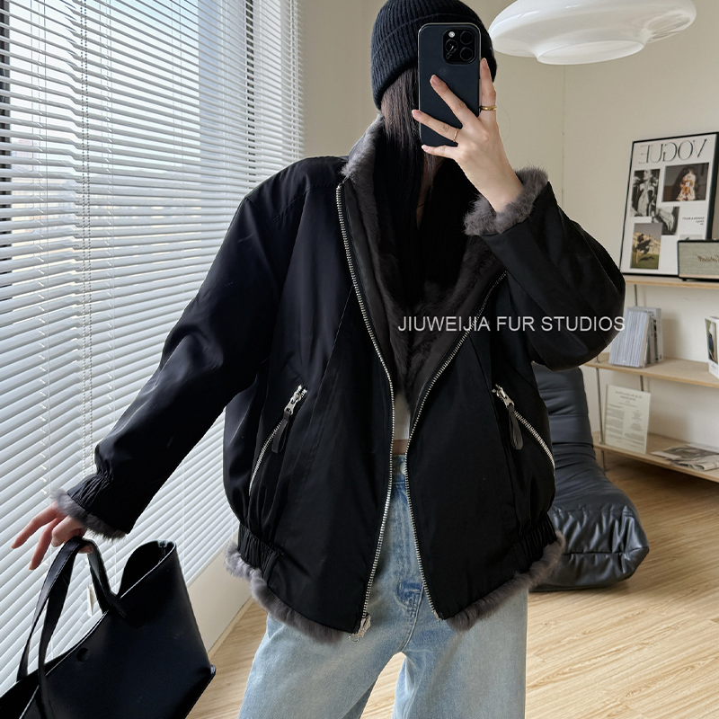 Damesjas 100% natuurlijke echte bontjas Winter donsjack Warme elegante dames bovenkleding 2025 Nieuwe Parker Arrivals Jassen Jassen