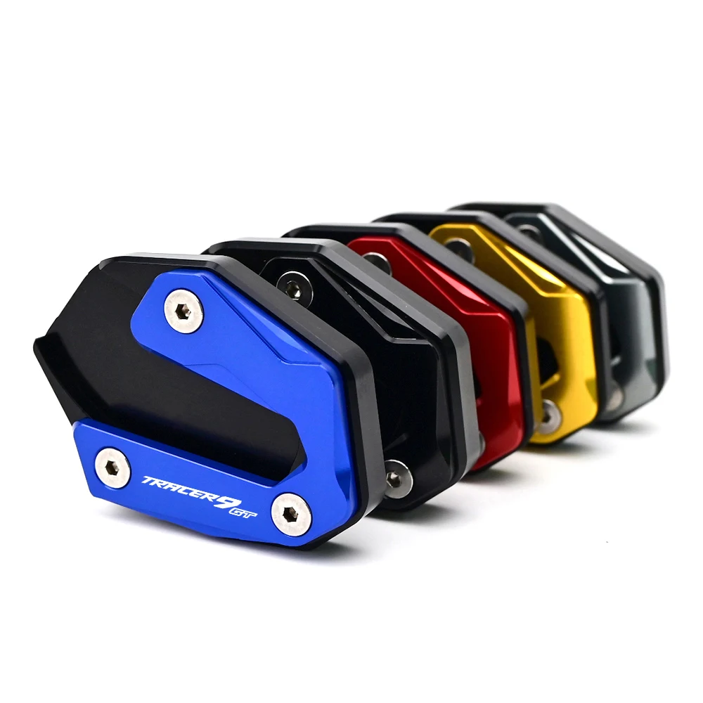 For Yamaha TRACER 9 GT 9GT Tracer9GT 2021-2023 2022 Motorcycle Accessories Kickstand Foot Side Stand Enlarger Pad Tire Valve Cap