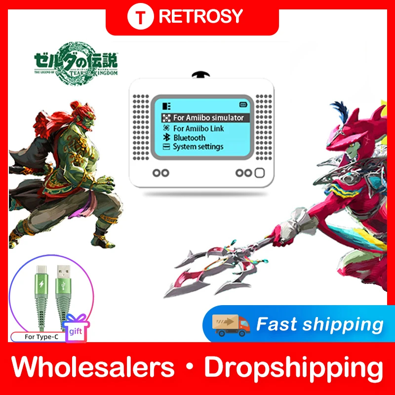 Para Amiibo Pixl emulador simulador NFC emulador de repuesto Compatible con Bluetooth emulador de juego para Switch NS accesorio de juego