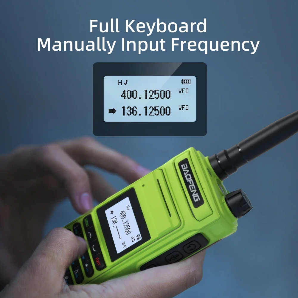 BAOFENG P15UV Walkie Talkie 10W High Power Long Range Dual Band FM 999 Channels Handheld HF Transceiver Two Way Ham Radios 2022