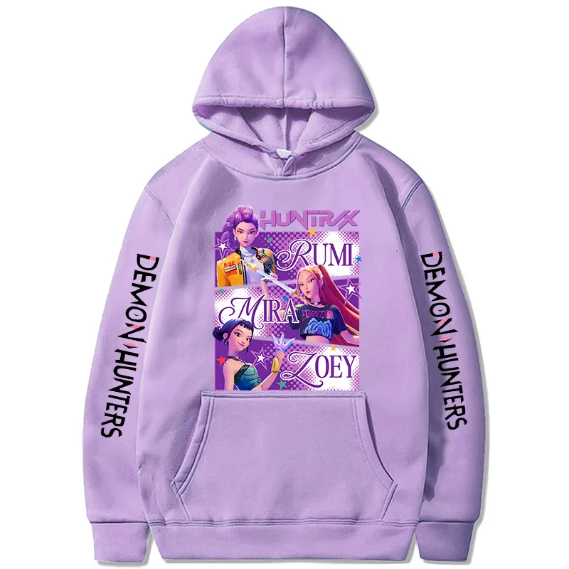 K Pop Kpoop Demon Hunters sudaderas con capucha mujeres hombres Mange Vintage Sudadera con capucha ropa Y2k ropa informal con capucha 2025 sudaderas de película divertidas y calientes