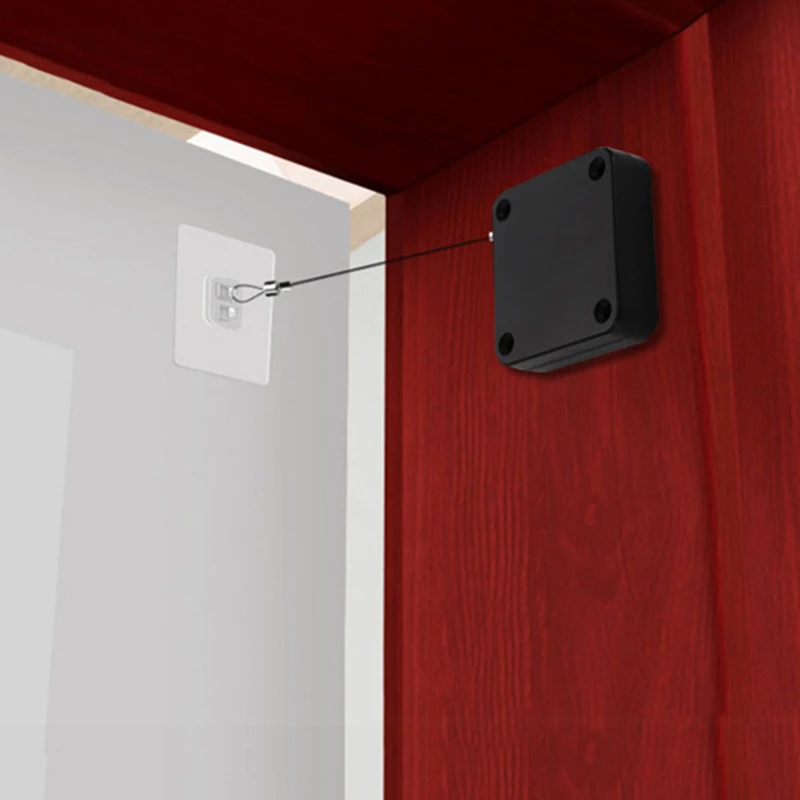 Sensor automático porta mais perto punch-livre superfície ajustável rolha suporte para casa automaticamente portas fechar 2 geração