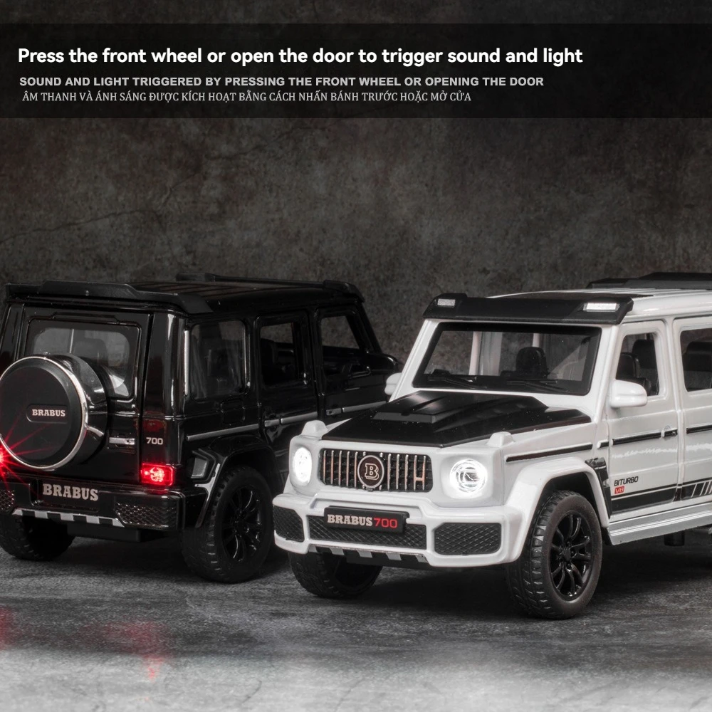 音と光の合金車モデルg700,1:32,ダイキャスト車,SUV,収集品,シミュレーション玩具,子供向けギフト