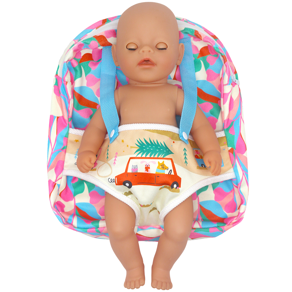 Сумка для переноски кукол на выход, спальный мешок 43-45 см, аксессуары для кукольной одежды для новорожденных, подарок на Рождество, день рождения, 18-дюймовый рюкзак для куклы, сумка