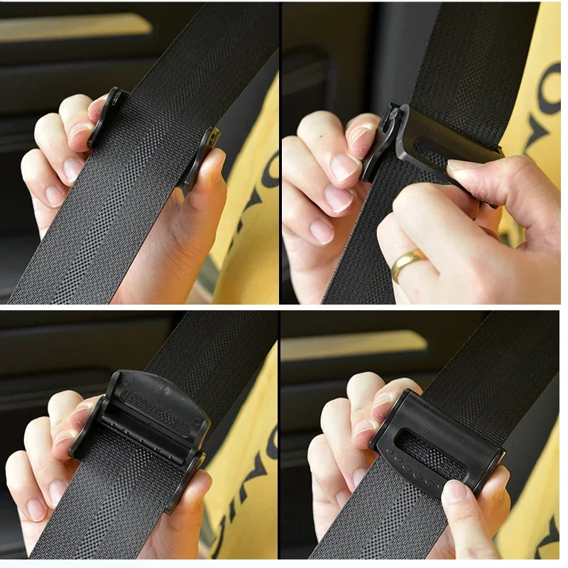 2 pçs plástico forte ajustável clipes de cinto de segurança do carro antiderrapante fivela de cinto de segurança simples braçadeira fixação clipe estilo do carro