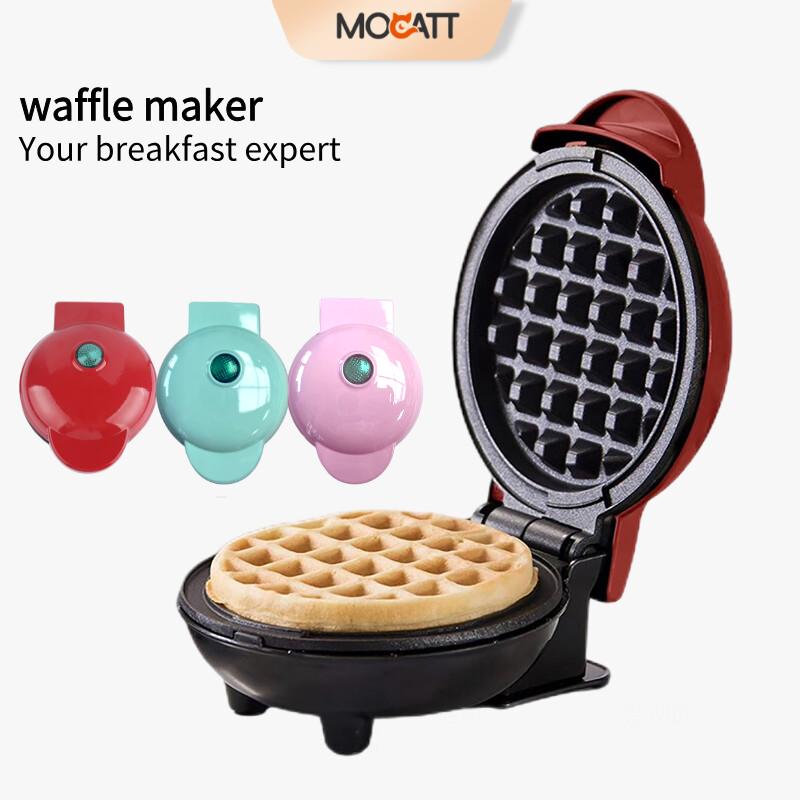 MOCATT Máquina para hacer gofres multifuncional, hornear, sándwiches, tostadora, desayuno, máquina de postres, esencial para cocinas caseras