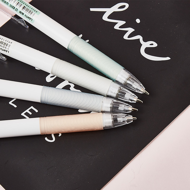 4PC/Set Mechanical Pencil Stationery Lapices Soft Rubber Grip 0.5/0.7mm School Supplies With Eraser for Writing and Drawing