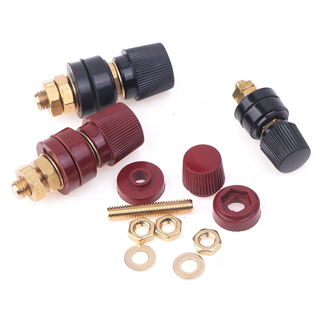 2 ชิ้น/เซ็ตรถ 6 มม.8 มม.สตั๊ดทองเหลืองพรีเมี่ยมรีโมทแบตเตอรี่ Power Junction โพสต์ Connector เปลี่ยน Terminal Kit รถอุปกรณ์เสริม