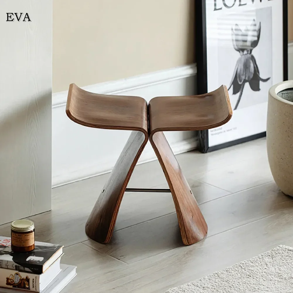 Chaise papillon au Design créatif nordique, Table d'appoint, Table d'angle, tabouret de salon, tabouret d'art, chaise de salle de bain, meubles de maison