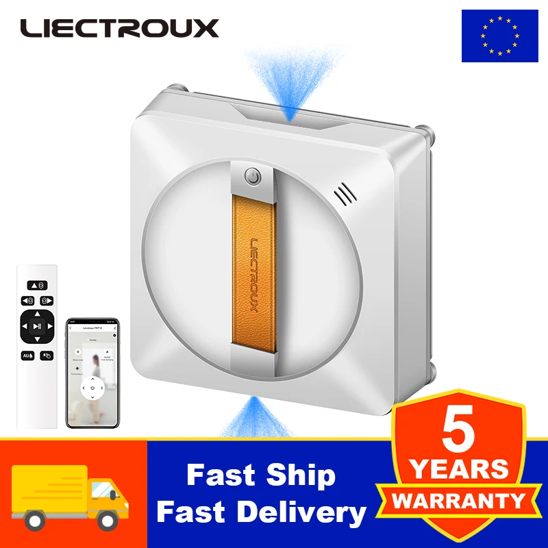 ( Promo-Code: AEEU03)Fensterreinigungsroboter Liectroux YW710, doppelter Wassersprüher, intelligenter Glas-Nasswischer, Boden-Fenster-Wand-Roboter-Staubsauger, randloses Arbeiten, AI-Karten-Route, App&Fernsteuerung