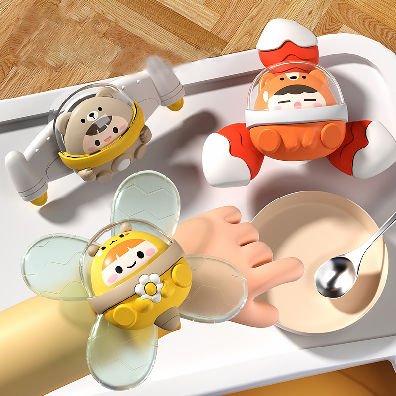 Детские игрушки для детей, мультяшная присоска, вращающаяся игрушка, Детская сенсорная развивающая вращающаяся погремушка, игрушки для ванной для детей, игра