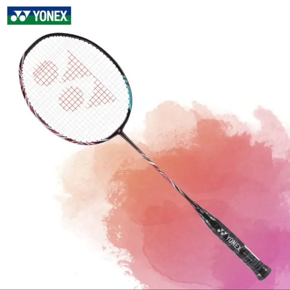 YONEX Badminton Racket ASTROX 100ZZ Blue Red Carbon Offensive Professional 1000Z Ax100zz Badminton Racket with Line 4U