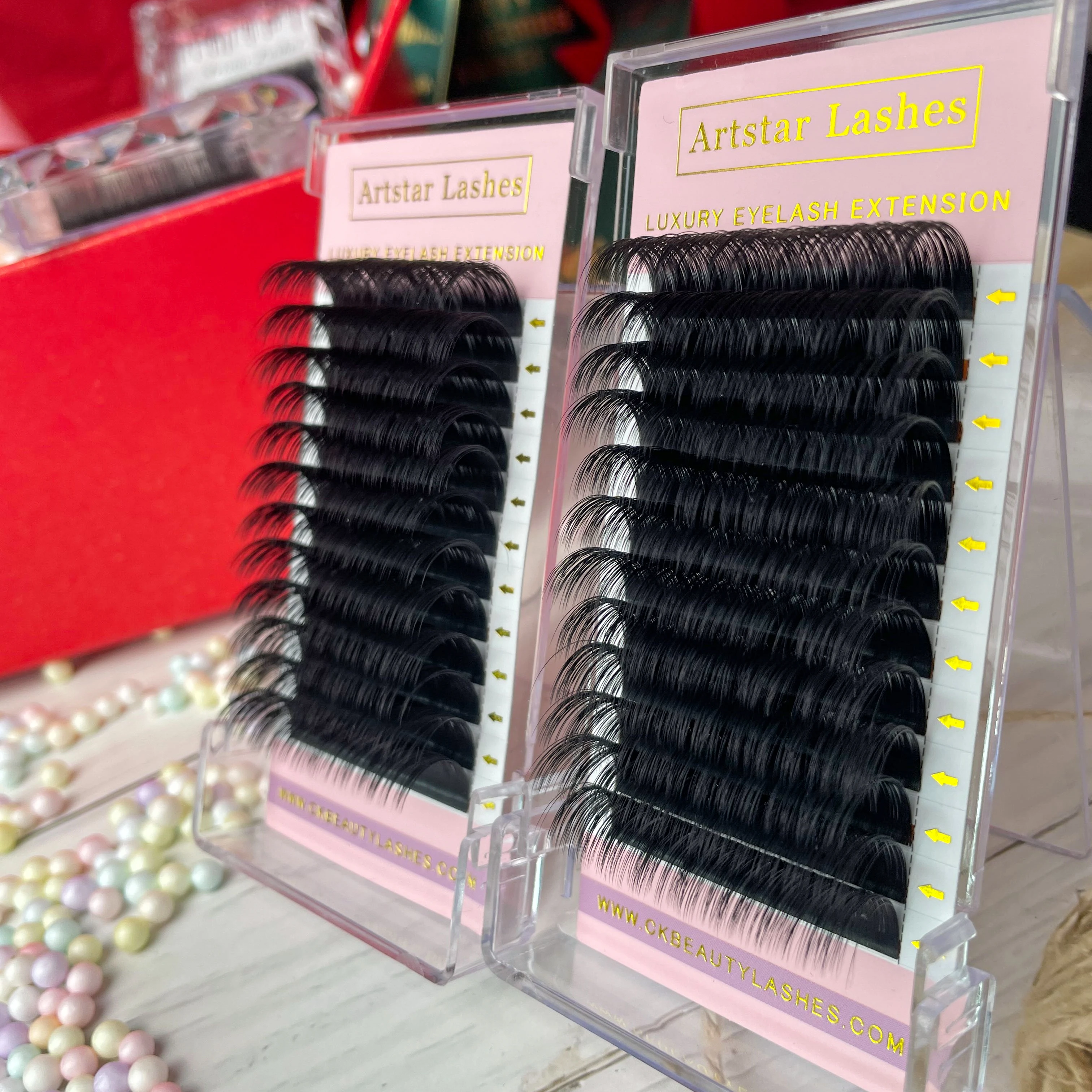 ARTSTAR-extensión de pestañas de 12 filas, C/D/CC/DD Curl, 8-20MM, volumen, Maquiagem Cilios para profesionales, bandejas de pestañas, venta al por mayor
