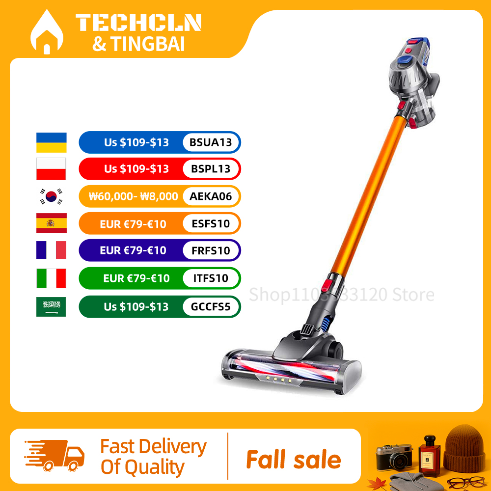 150w motor sem escova 10kpa potência de sucção aspirador sem fio portátil aparelho doméstico inteligente bateria removível copo poeira