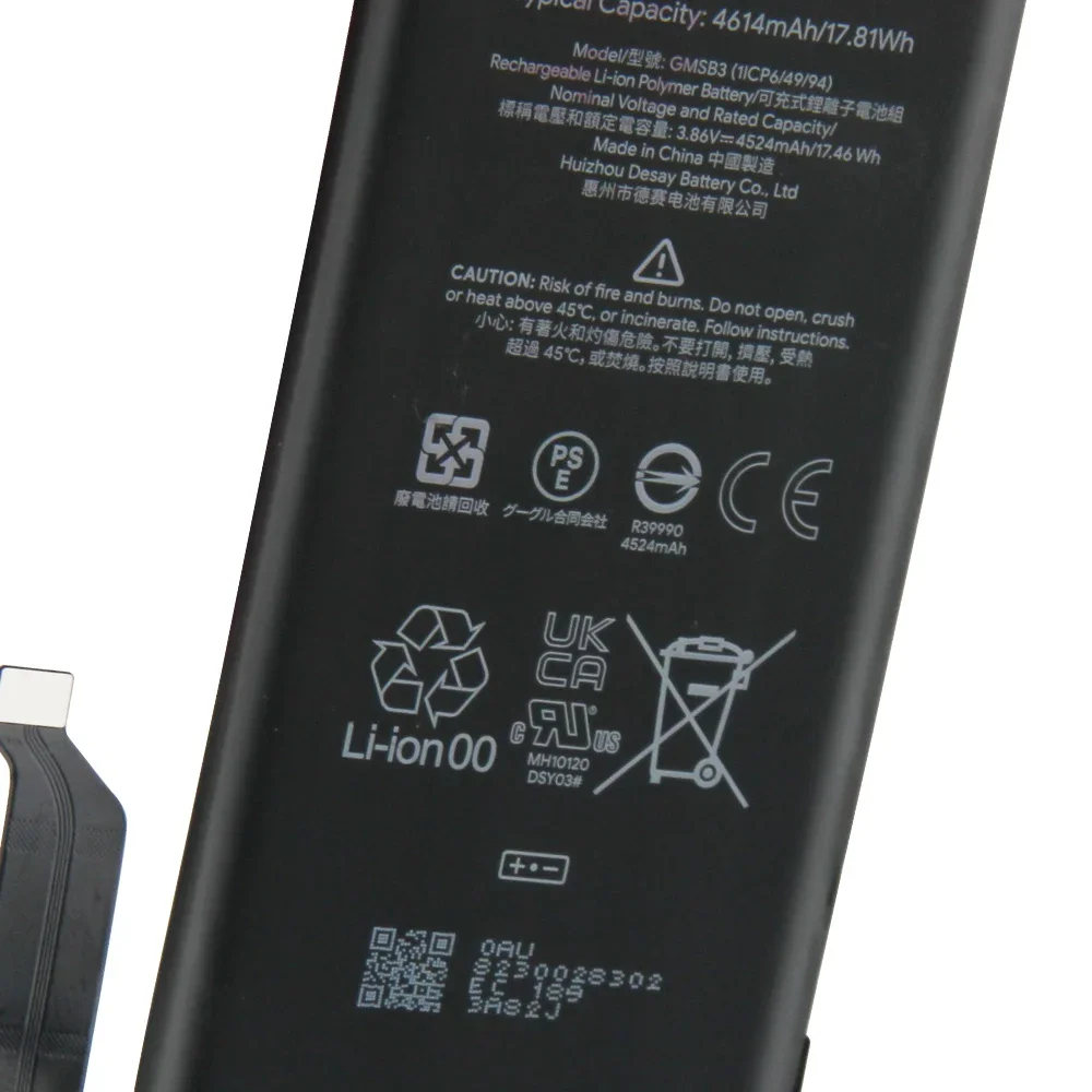 Ersatzakku GMSB3 für Google Pixel 6 4614 mAh G63QN für Google Pixel 6 Pro 5003 mAh GLU7G für Google Pixel 6A