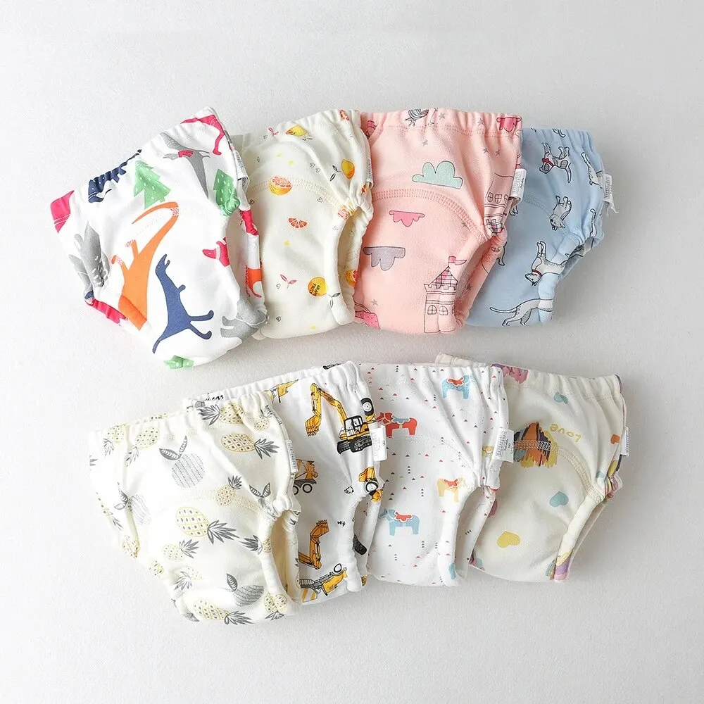 Baby Waterdichte Herbruikbare Trainingsbroek Schattige Katoenen Baby Luier Baby Shorts Luiers Slipje Luier Verschonen Ondergoed Doek