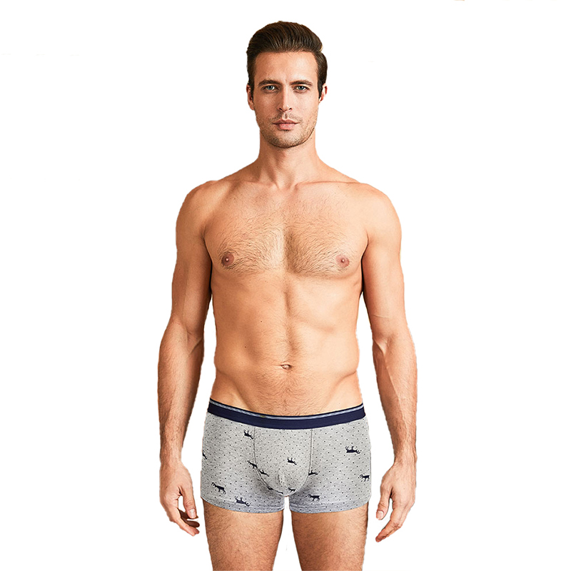 Men's Sexy Roupa Interior de Algodão, Boxers Respirável, Boxershorts Sólido, Cuecas Masculinas, Calcinhas Marca, 4pcs