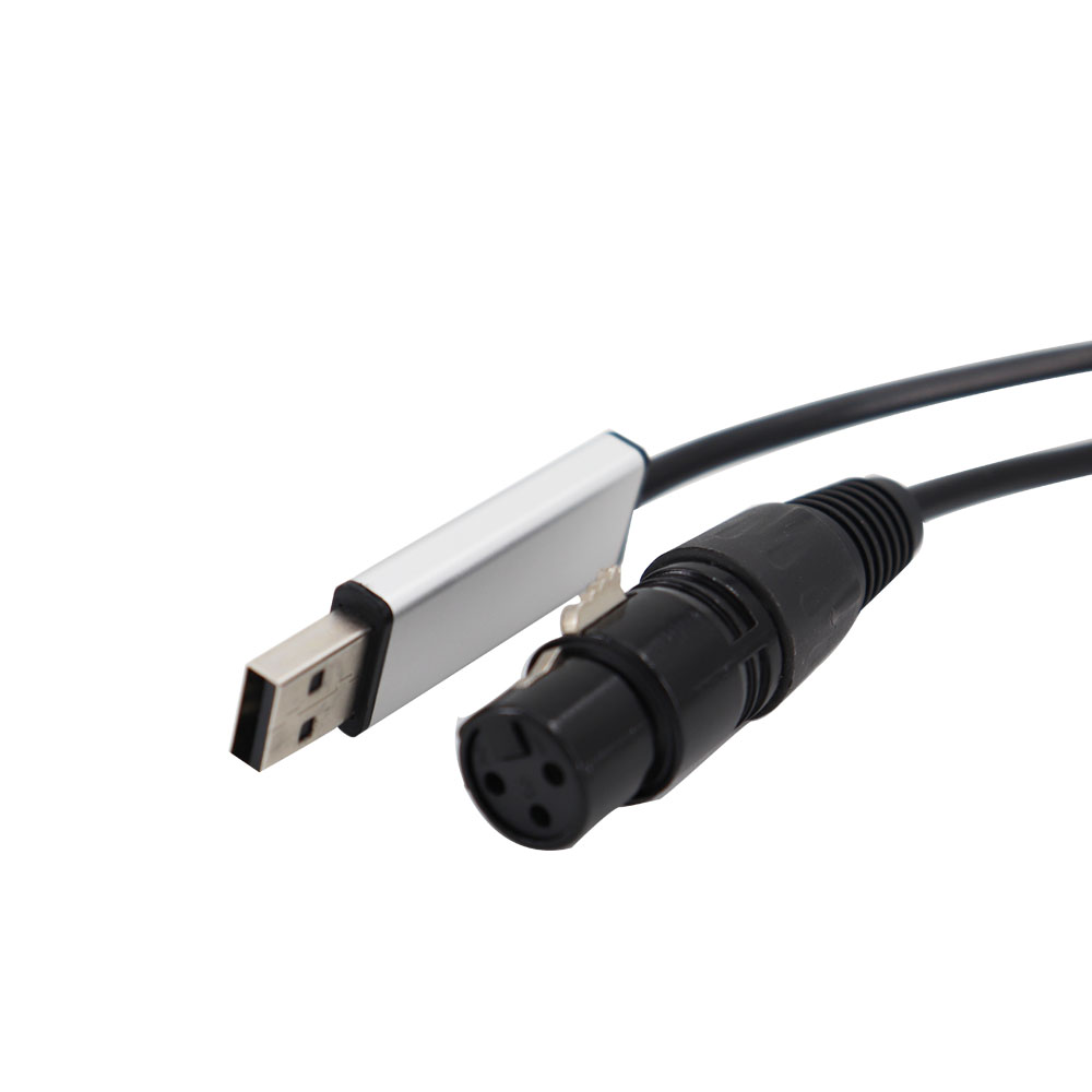 USB zu DMX Interface Adapter Bühne Licht Controller Konverter LED DMX512 Computer PC Bühne Beleuchtung Controller Dimmer Kabel
