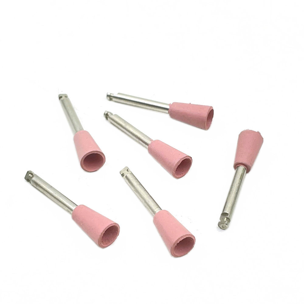 6 個歯科複合研磨ツール歯科シリコーン研削ヘッド低速機械研磨歯科ツール