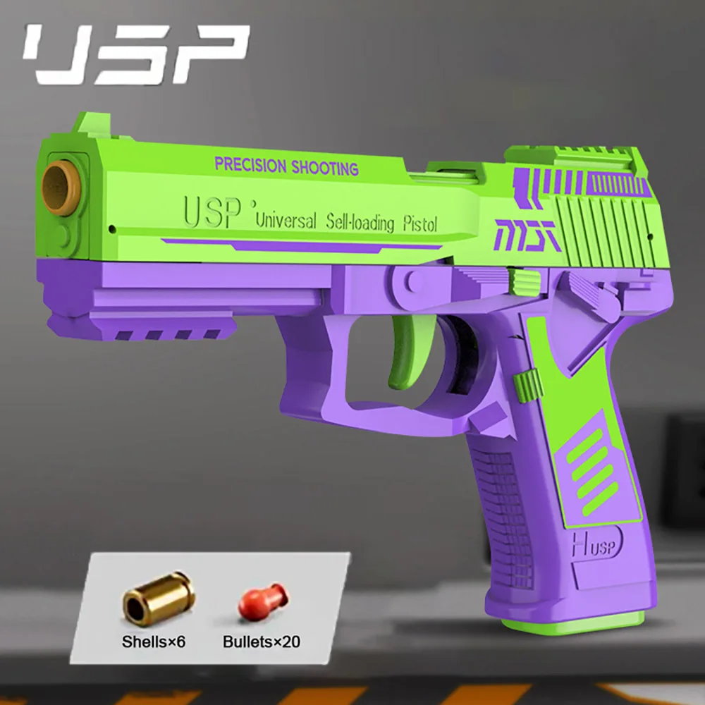 Accesorios para pistolas de juguete, balas de conchas para pistolas Colt automáticas M1911, juegos de tiro, juego de jardín, envío directo