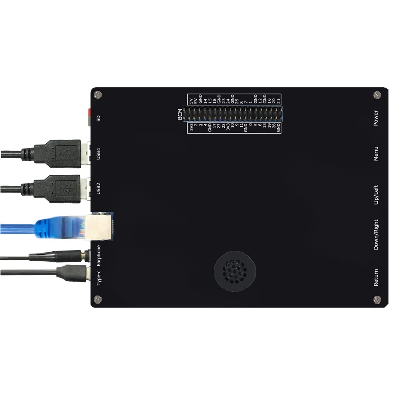 Raspberry Pi Zero 2W Dostosowany 7-calowy wyświetlacz LCD DIY Tablet Komputer z ekranem dotykowym RJ45 HUB USB