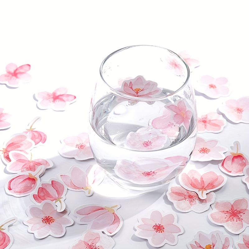Mohamm ญี่ปุ่น Cherry Blossoms Planner ดอกไม้ไดอารี่ Deco กระดาษขนาดเล็ก Kawaii สติกเกอร์เครื่องเขียน Scrapbooking Journal