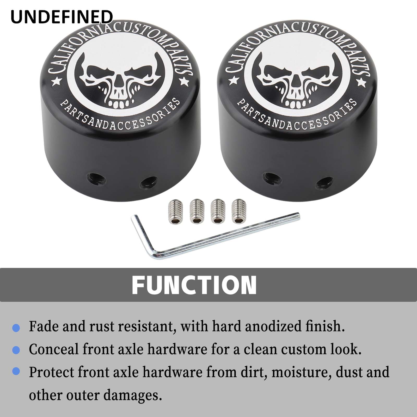 オートバイスカルフロントアクスルナットカバーキャップハーレースポーツスター XL ソフテイルツーリングロードストリートグライドダイナストリートファットボブに適合