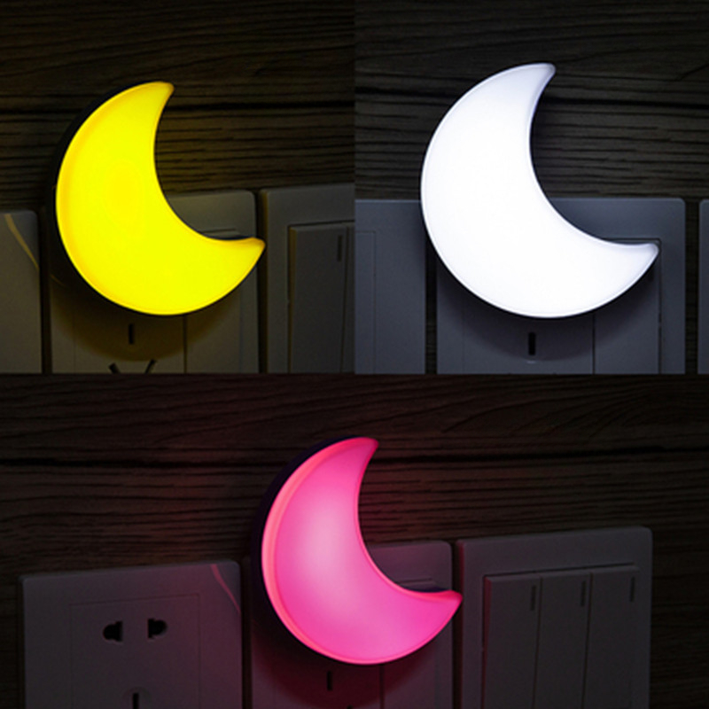 LED Mond Nacht Lichter/Wand Lampe Nette Mini EU/Us-stecker Lichter Für Kinder Zimmer Schlafzimmer Wohnzimmer dekoration Beleuchtung Nacht Lampe