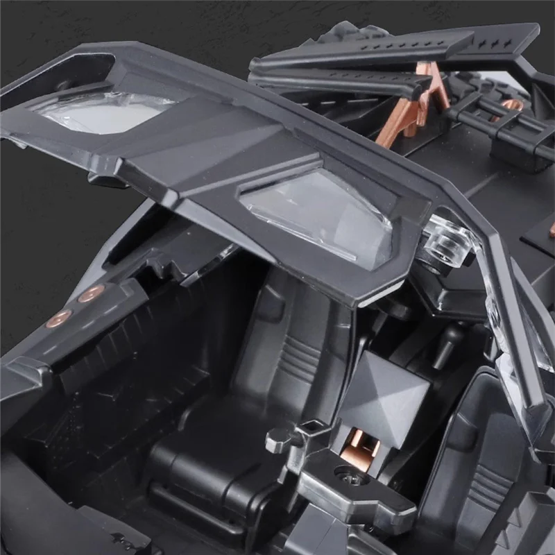 1/18 クラシック映画車 2008 バットモービル合金コンセプトバットスポーツカーモデルダイキャストメタルおもちゃレースカーモデルサウンドライトキッズギフト