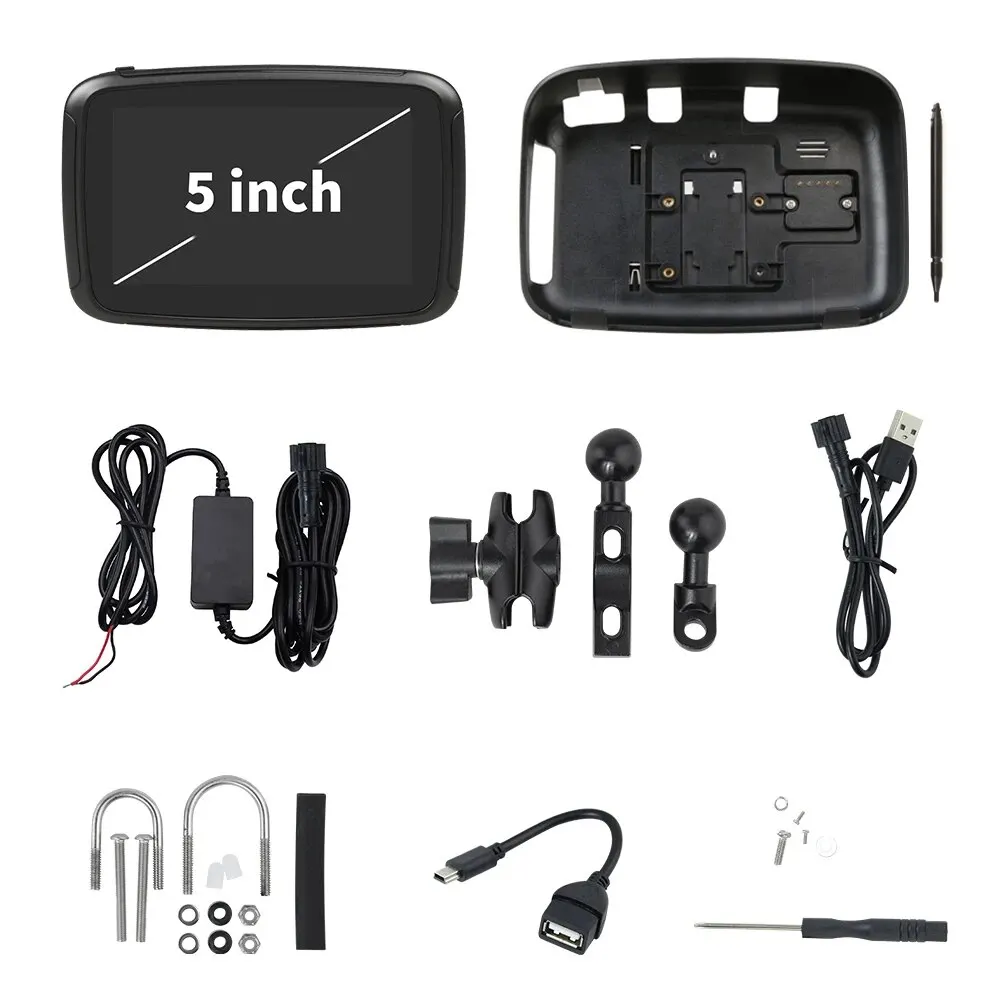 Ekiy-Carplay inalámbrico para motocicleta, dispositivo de 5 pulgadas con Android, navegación portátil automática, pantalla Gps, Ipx7, resistente al agua