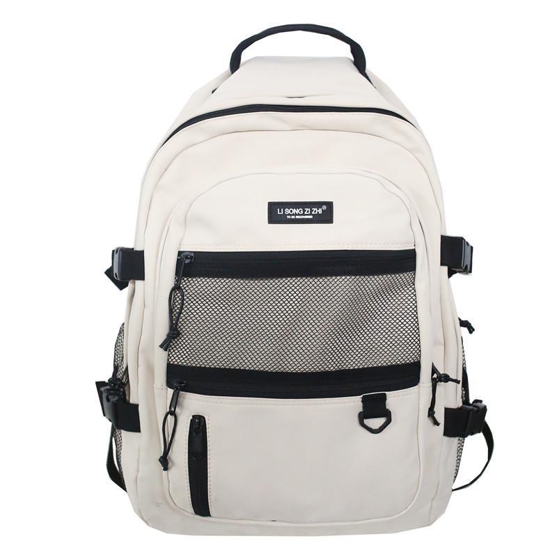2025 Large Capaci Travel Backpack Women's Double-Shoulder Bag Cool Retro Workwear Sle for College Students Fashionable