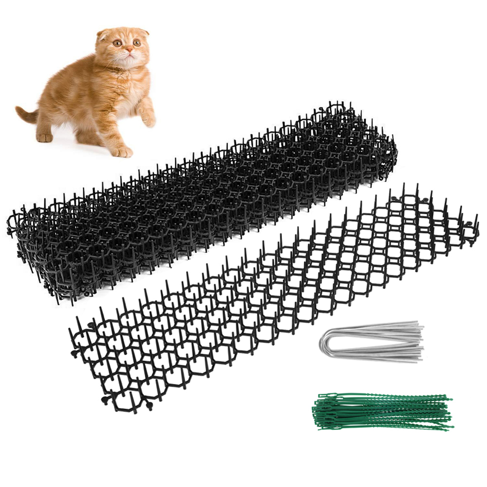 6/10 Pcs Giardino Puncer Strip Dig Stop Repellente Per Gatti Tappetino Deterrente Anti-gatto Puncer Strisce Mantenere Il Gatto Scavo Arrampicata Spike