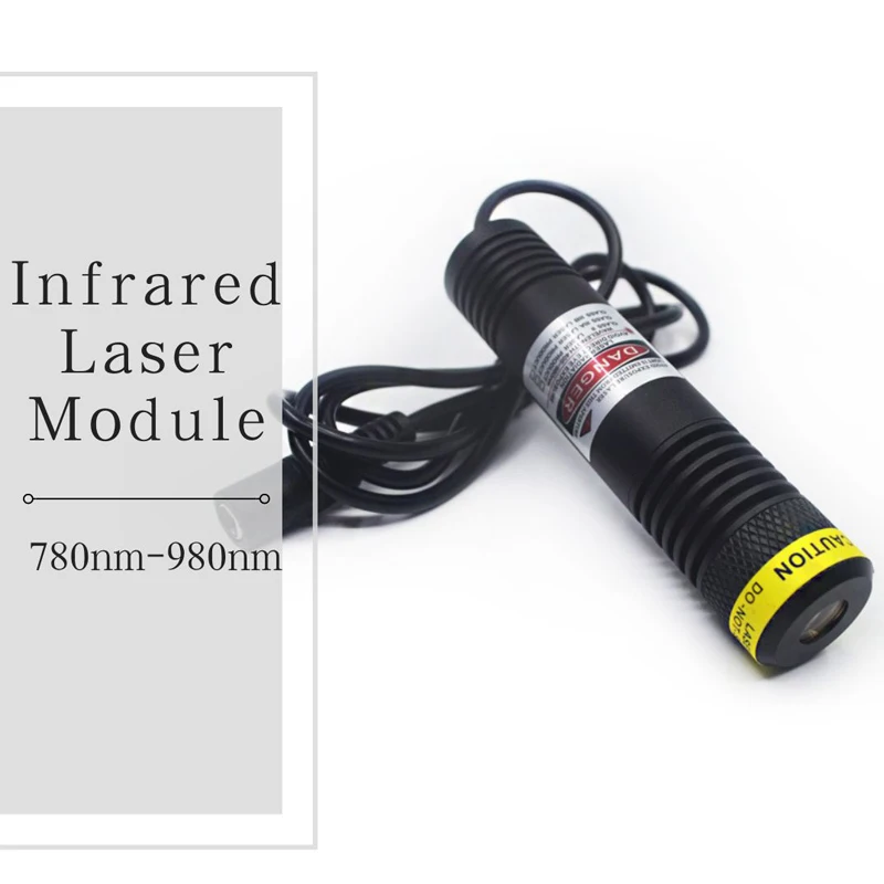 Waterproof IP67 830nm 850nm 940nm 980nm D22x100mm IR Laser Infrared Dot/Line/Cross Line 50mW 100mW 200mW Laser Module