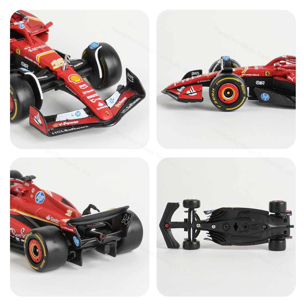 Bburago 1:43 2024 Ferrari SF24 #16 #55 F1 Racing Formula Car Static Simulation Diecast Alloy Model Car
