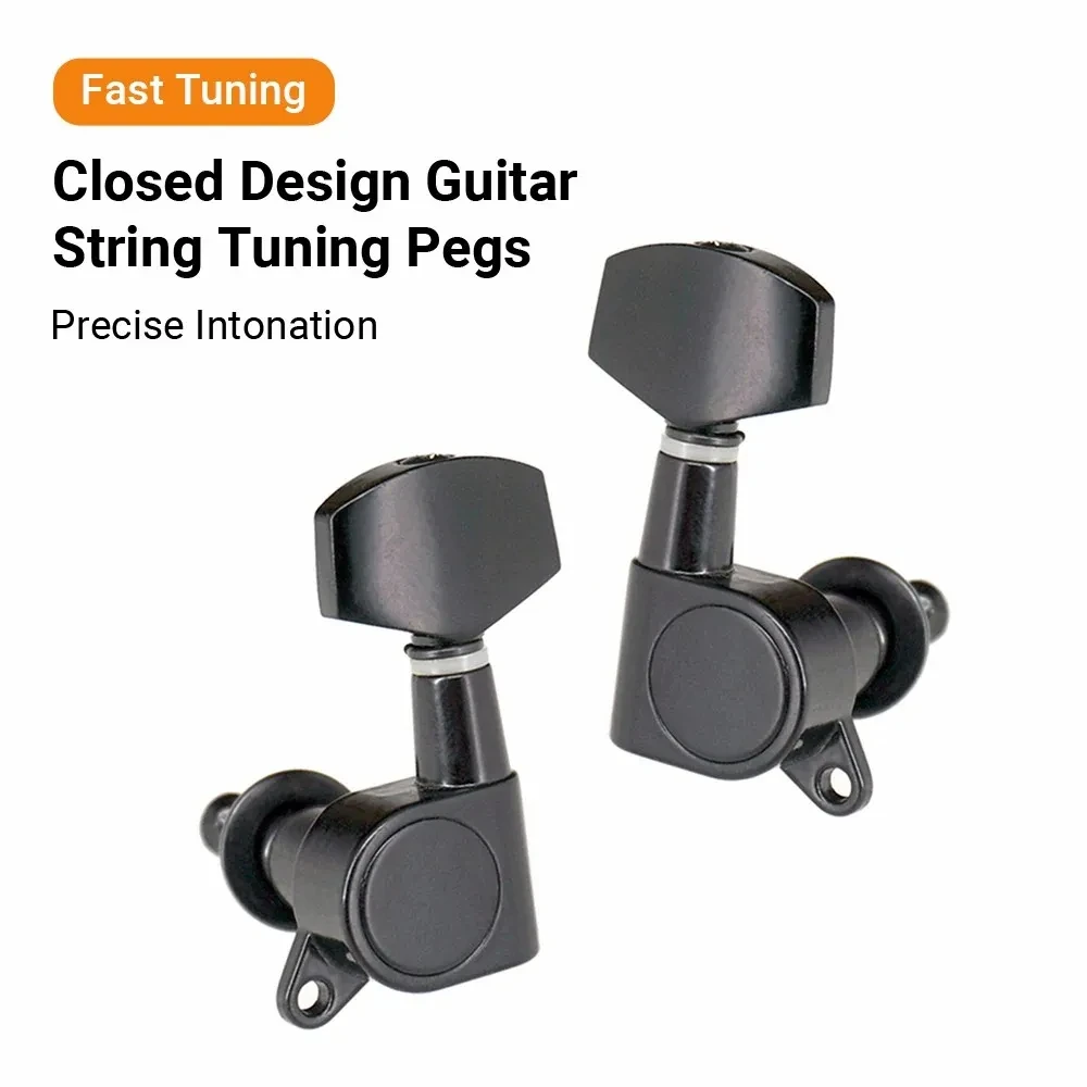 6 Pieces Guitar Tuner Pegs, Tuning Pegs Keys Machine Heads Set, Electric Guitar Tuning Keys, Locking Tuners for Guitar
