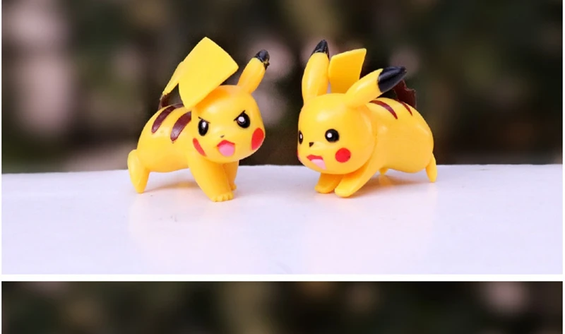 8 Chiếc Pokemon Mini Đồ Chơi Mô Hình Pikachu Psyduck Spuirtle Bulbasaur Thu Nhỏ Bánh Su Hào Đồ Trang Trí Hình Đạo Cụ