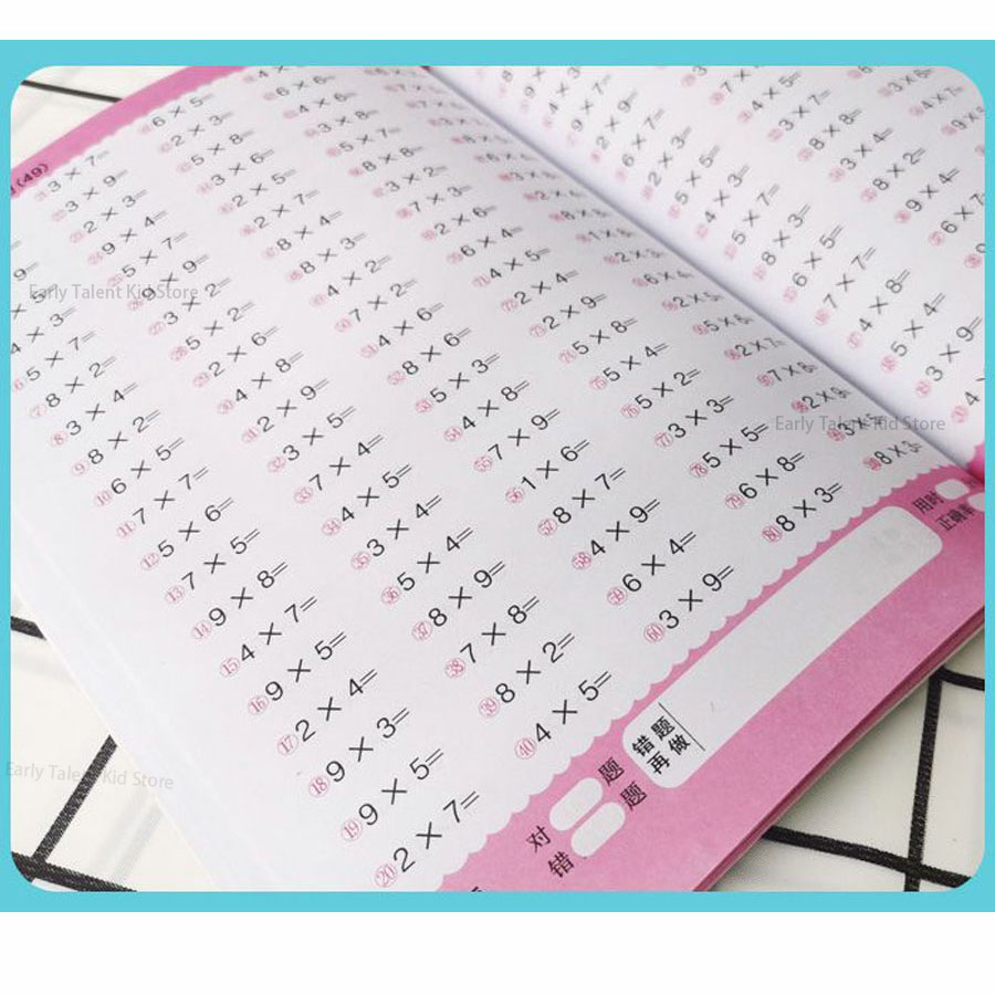Speciale training over wiskundige vermenigvuldiging voor basisschoolleerlingen: 99-werkboek voor vermenigvuldiging stimuleert wiskundig denken