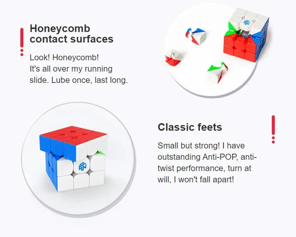GAN330 Keychain 3x3x3 Magic Cube 30mm Cube Mini Magic Speed Cube Stickerless Puzzle Pocket Cubes peed game children's toy gift
