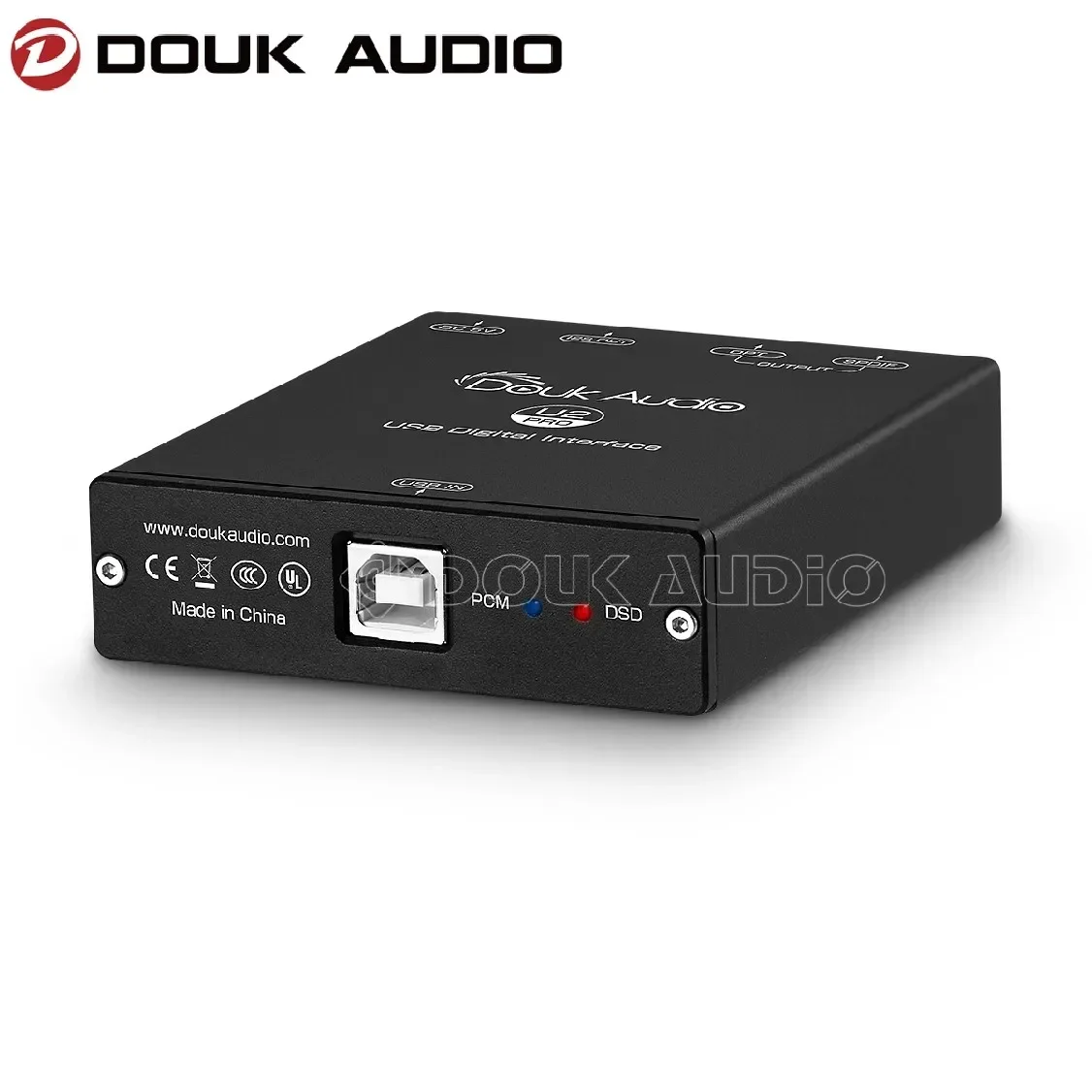 Douk Audio U2 PRO Mini XMOS XU208 convertidor USB a Coaxial/óptico/12S, interfaz Digital DSD256 PCM384K