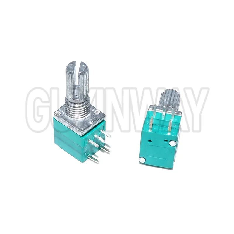 5 uds RV097NS 5PIN eje 15mm amplificador potenciómetro de sellado 5K 10K 20K 50K 100K 500K B5K con un interruptor de audio