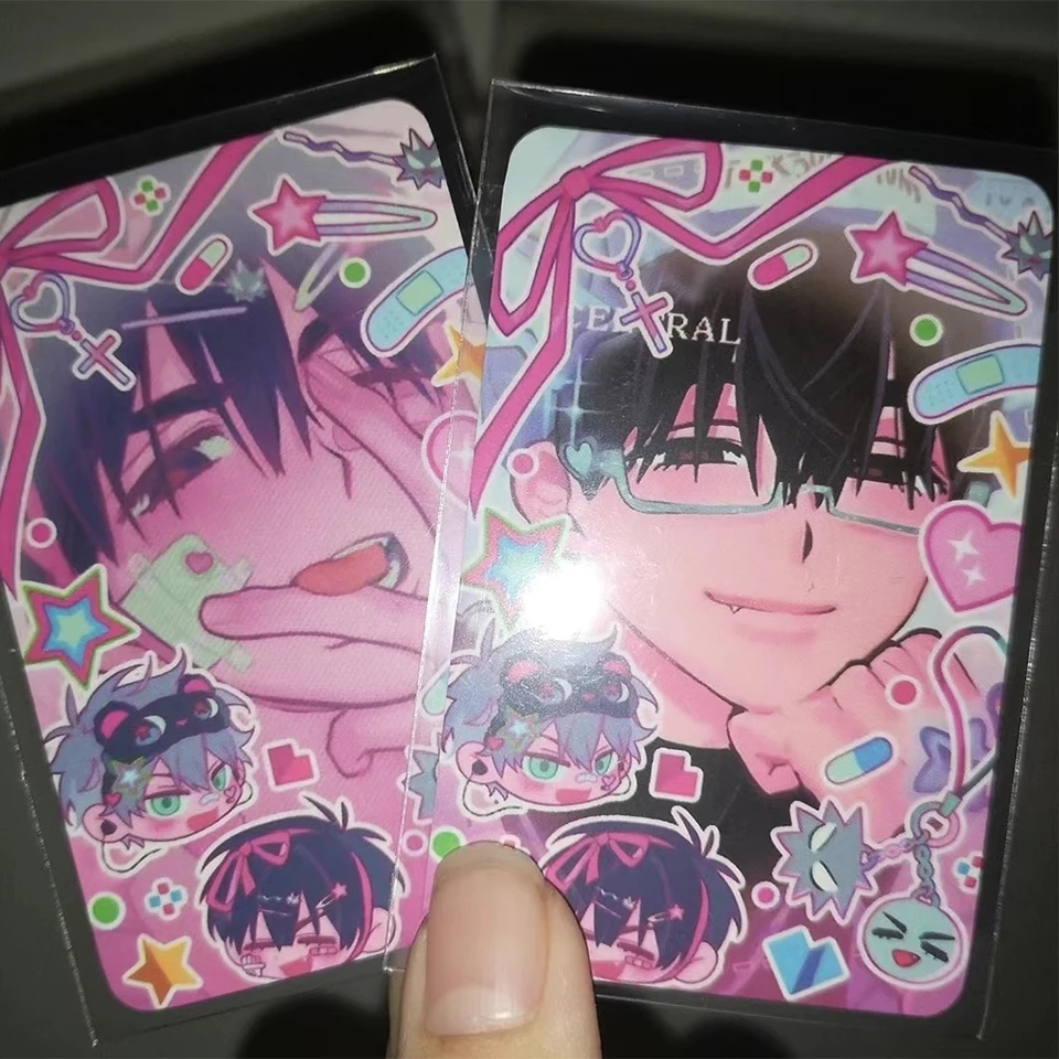 Alien Stage Anime 3 polegadas Till Ivan Cartão Pequeno Cartões de Fotos para Meninas Amigos Presente DIY Cartão Postal Marcador Anime Acessórios 4 pçs/set
